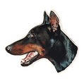 kupierter Dobermann-Aufkleber