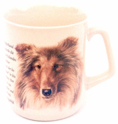 Collie-Kaffeebecher