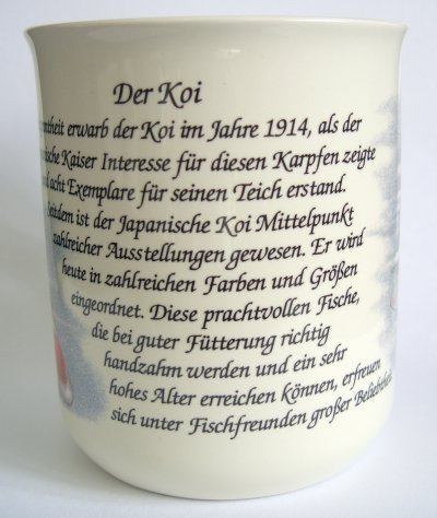 Kaffeebecher mit Koi-Motiven