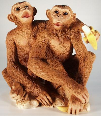 Affenpaar-Figur