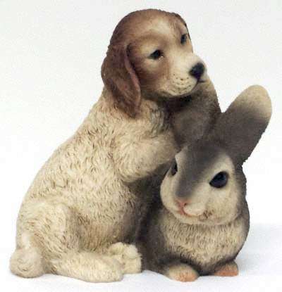 Hund und Hase-Figur