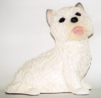 West Highland White Terrier Welpen Figur