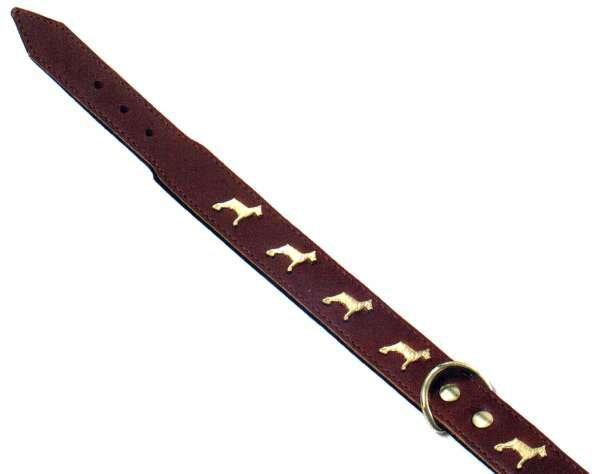 Halsband mit Dobermannmotiv