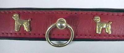 Halsband mit Pudelmotiv