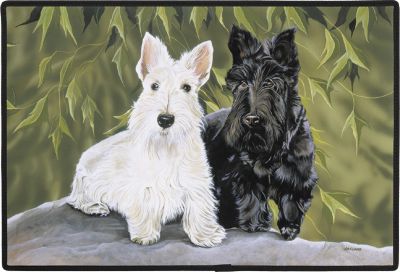 Fumatte Sitzende Scottish Terrier