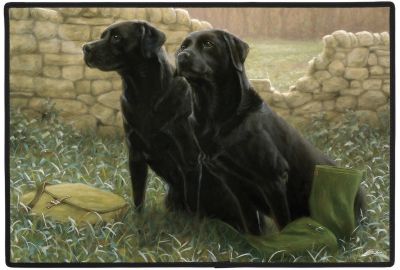 Fumatte "Faithful Friends" - Schwarze Labrador Retriever