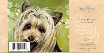 Yorkshire Terrier Grukarte - Rckseite