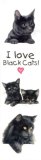 Schwarze Katzen Lesezeichen