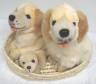 Plush Golden Retriever Family