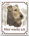 Airedale Terrier Emailschild