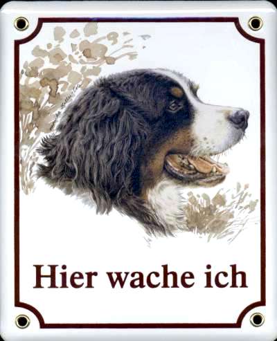 Berner Sennenhund Emailschild