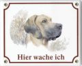 Dogge (unk.) Emailleschild