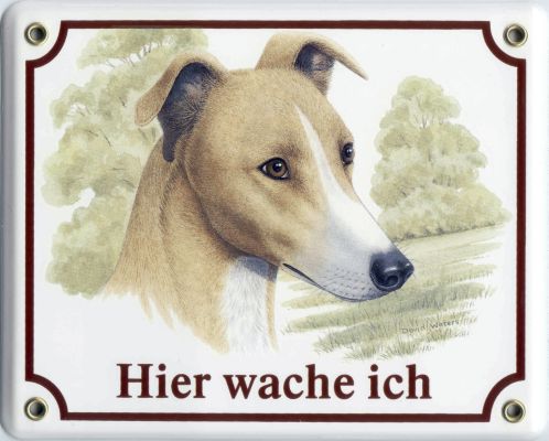 Greyhound Emailleschild