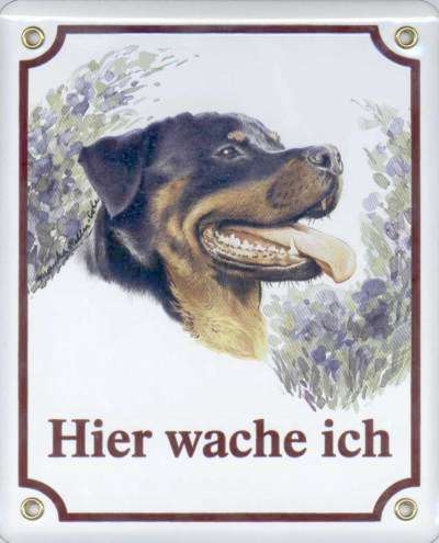 Rottweiler Emailschild